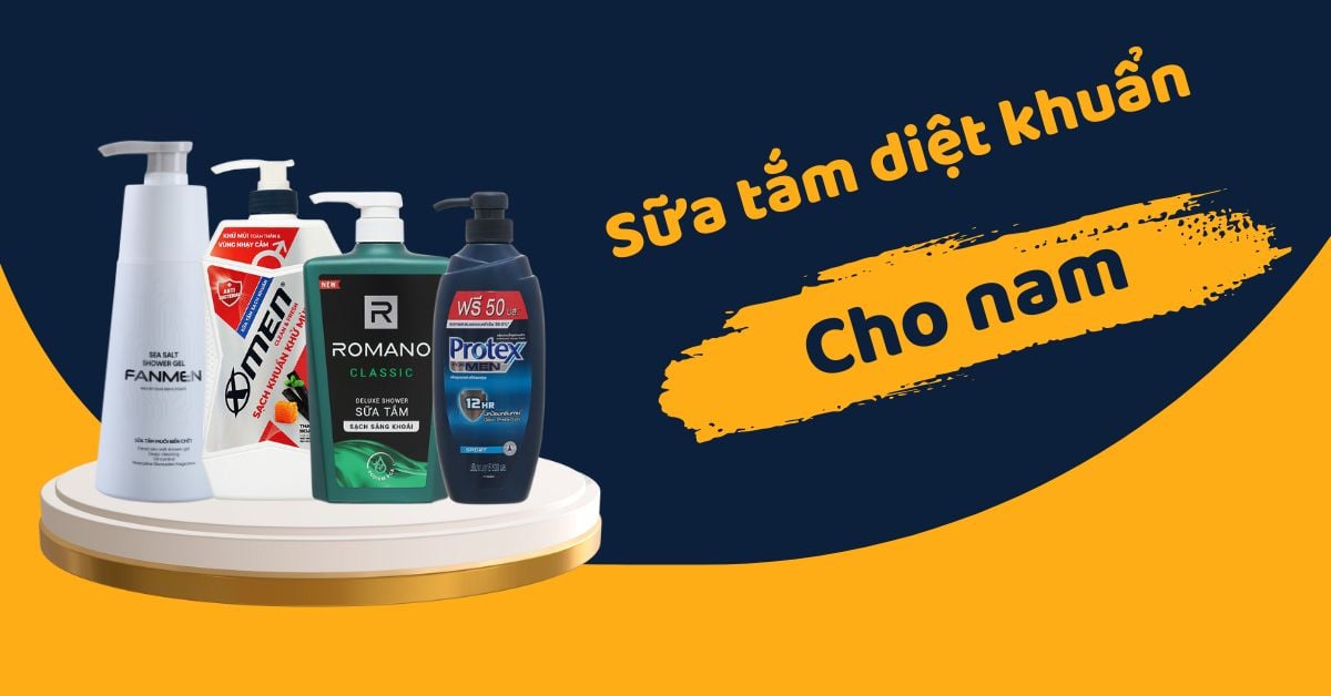 Top Sữa Tắm Diệt Khuẩn Cho Nam Được Yêu Thích Nhất #2024
