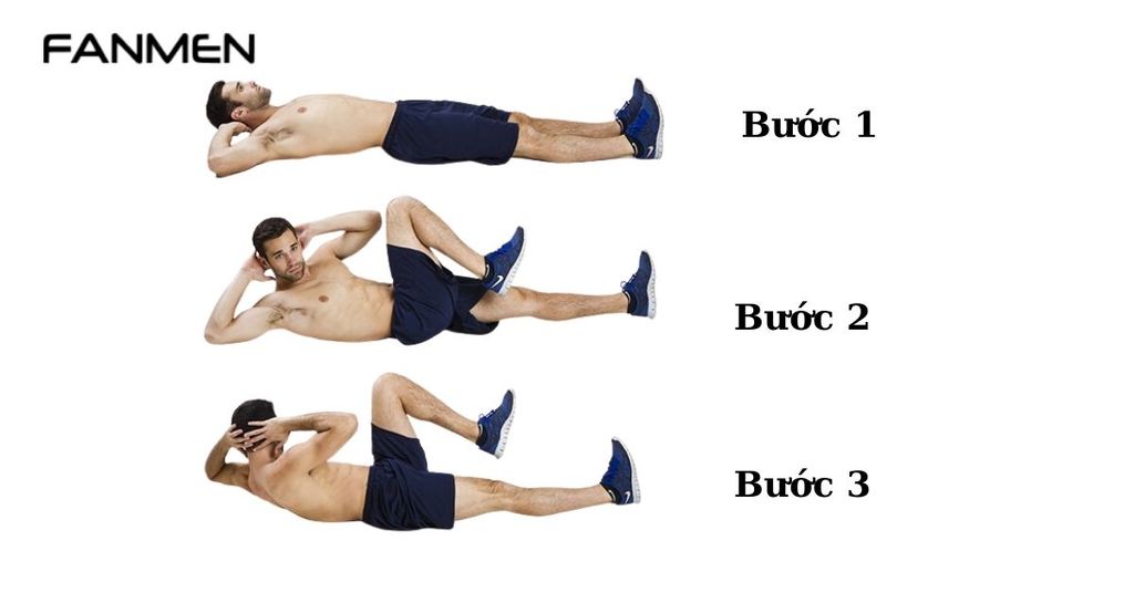 Bài tập đạp xe Bicycle Crunches