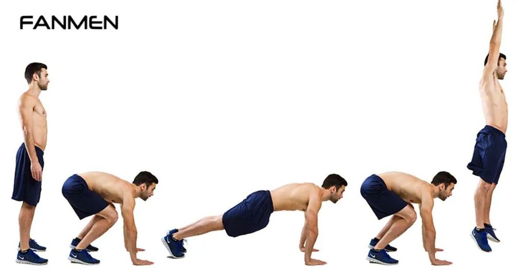 Bài tập giảm cân cho nam Burpee