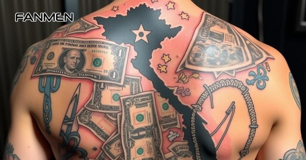 Hình Xăm Bản Đồ Việt Nam Kết Hợp Biểu Tượng 4