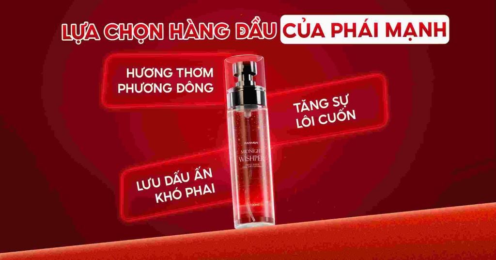 Body mist thơm lâu&nbsp;Midnight Whisper Fanmen