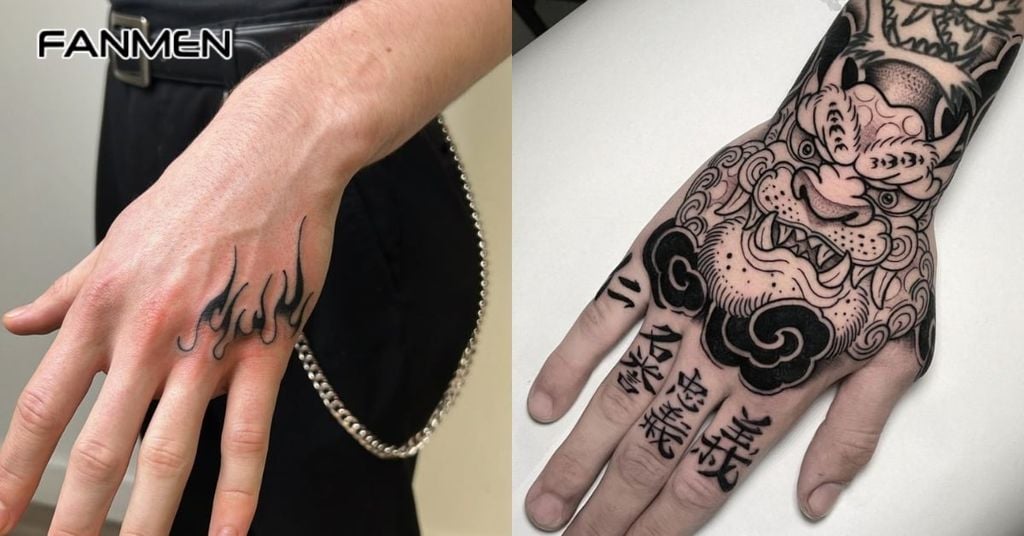 Các hình xăm trên mu bàn tay 2