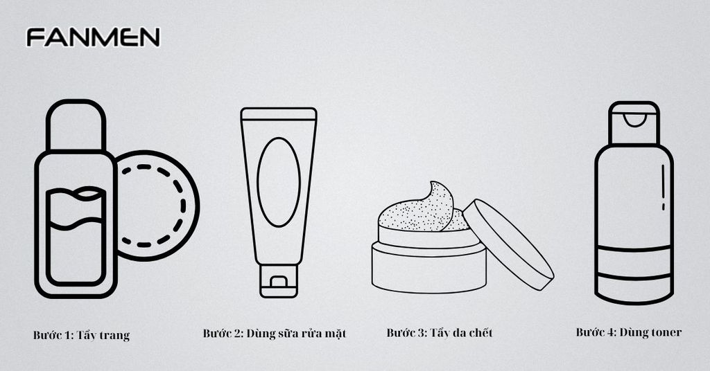 Cách làm sạch da mặt cho nam giới hiệu quả chỉ với 4 bước