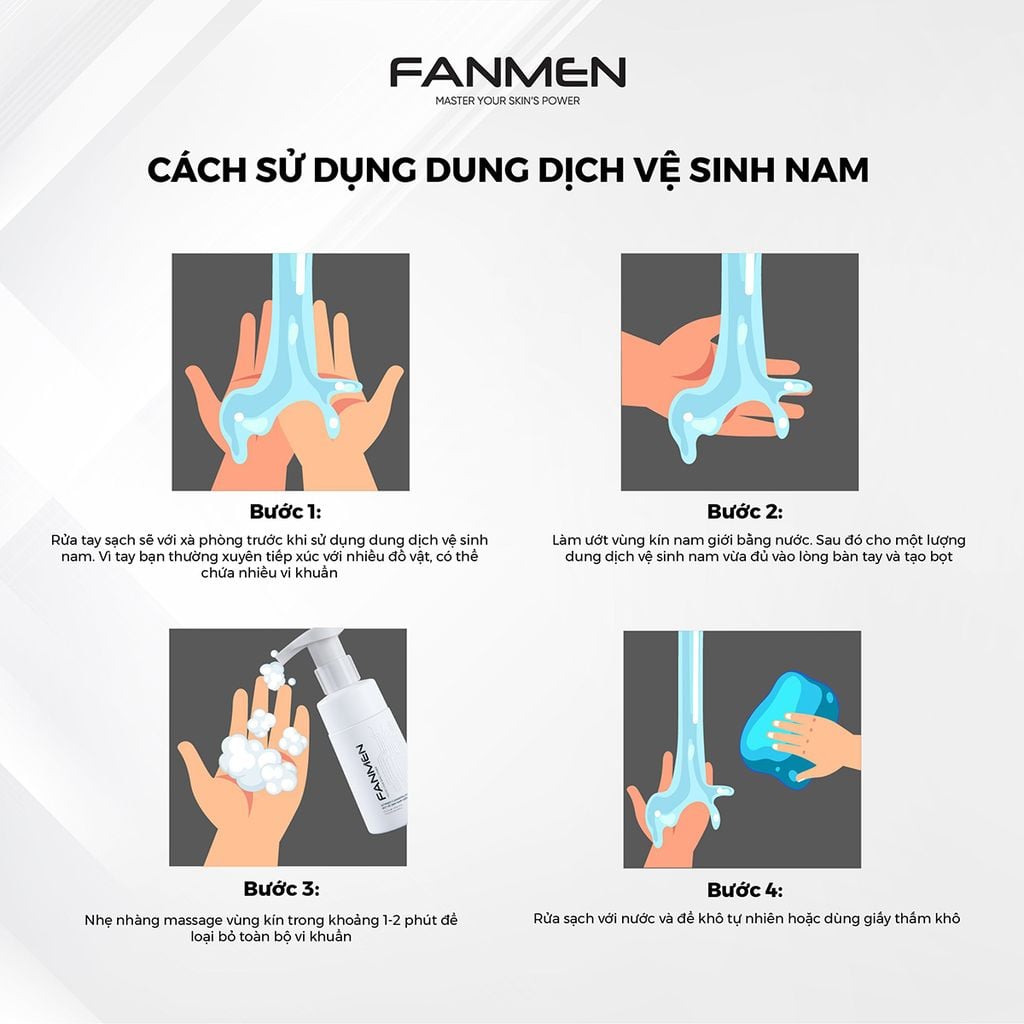 Hướng dẫn cách vệ sinh vùng kín nam đúng cách