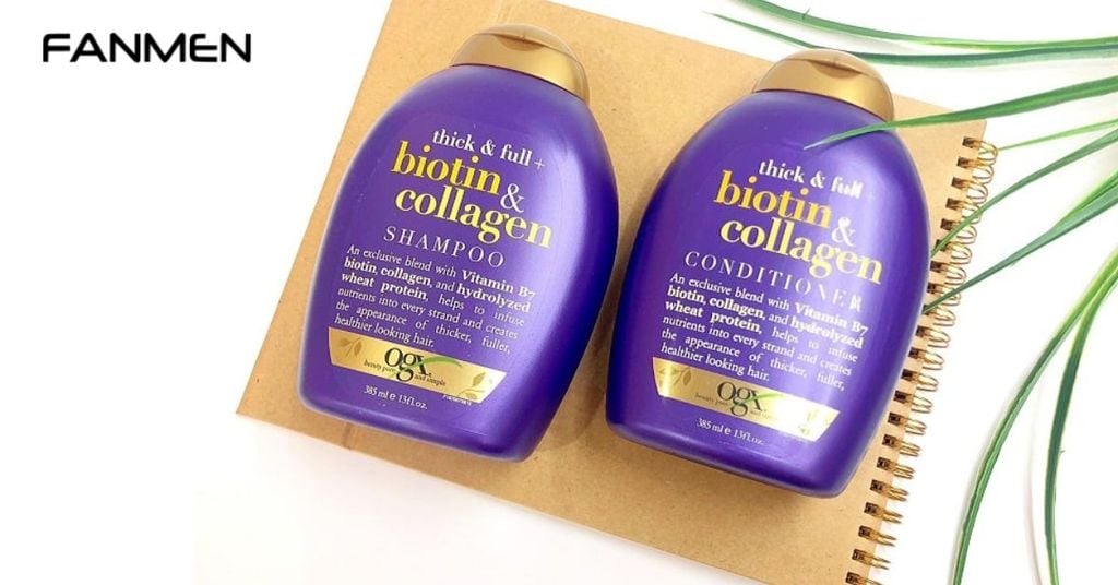Dầu gội cho tóc nam khô cứng Biotin & Collagen