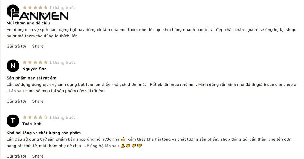 đánh giá từ người dùng