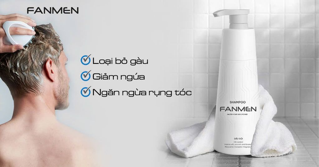 Dầu gội cho tóc nam khô mỏng Fanmen