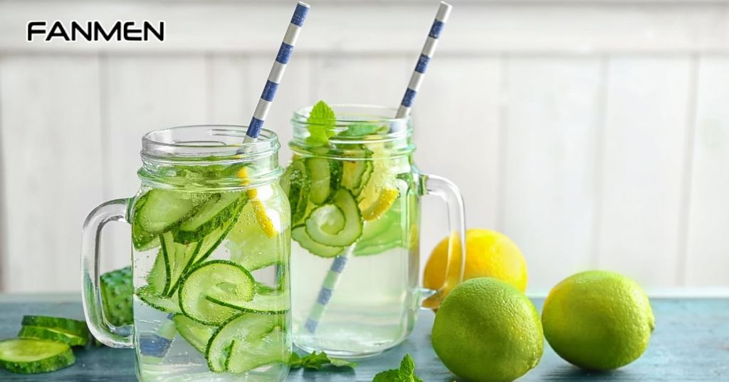 Dùng dưa chuột kết hợp với chanh