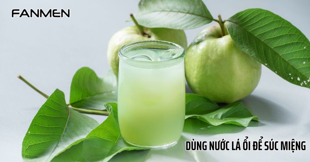 Dùng nước lá ổi để súc miệng