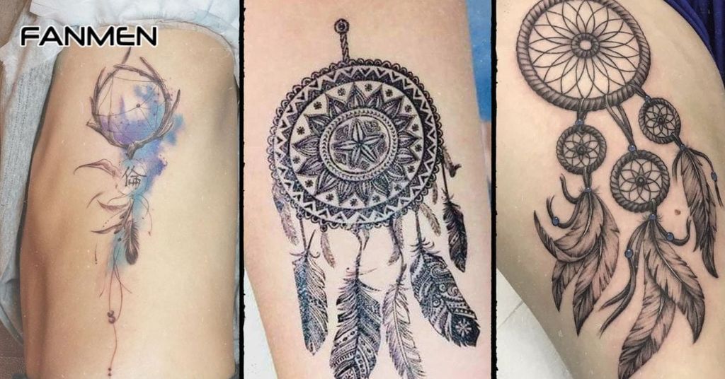 Hình xăm chuông gió cho nam ở trước ngực, hông&nbsp;mẫu 1