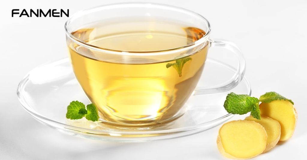 Pha trà gừng để súc miệng hoặc uống