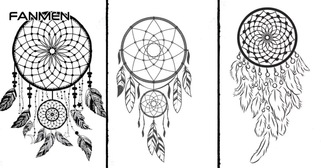 Hình xăm chuông gió cho nam ở lưng mẫu 3