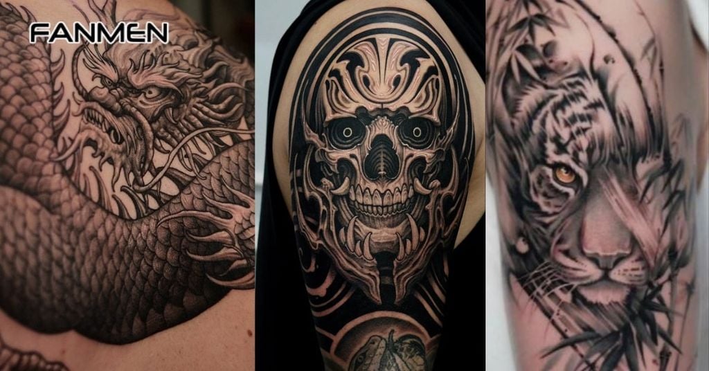 Hình xăm phong cách Blackwork và Dotwork