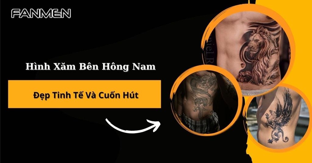 Hình xăm bên hông eo nam