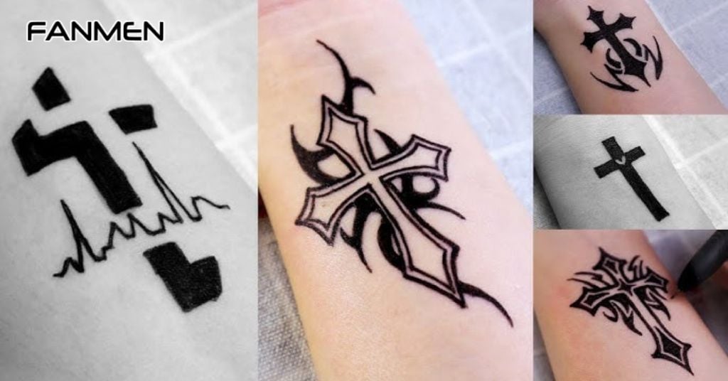 Hình xăm bùa thập tự 1