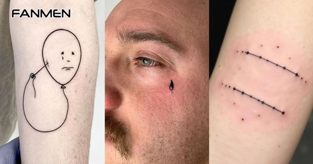 Hình xăm buồn tối giản