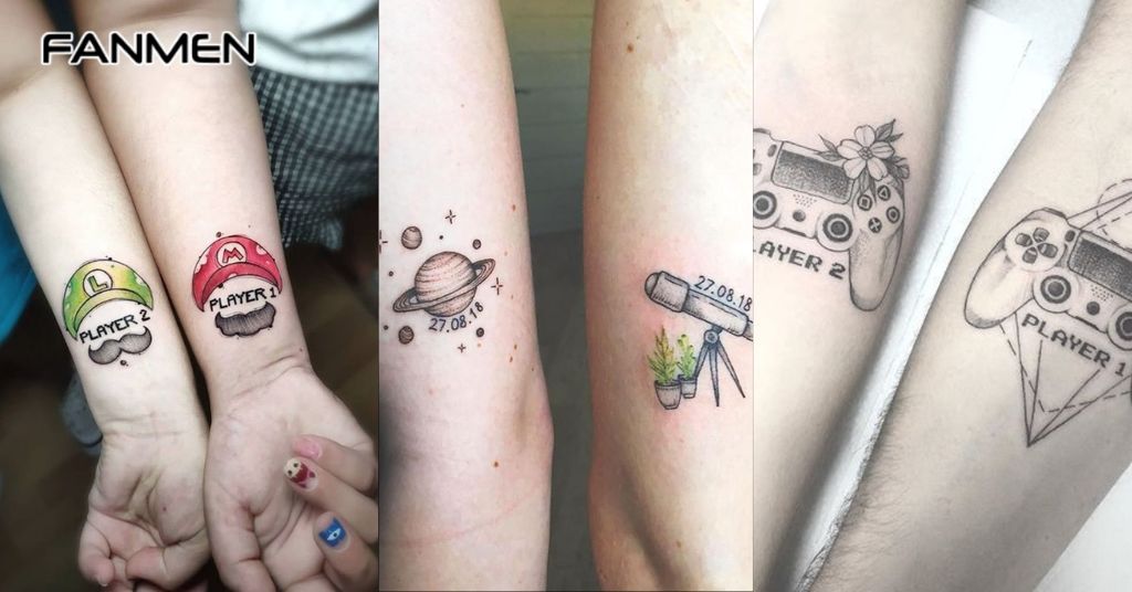 Hình xăm cặp độc đáo, cá tính 1