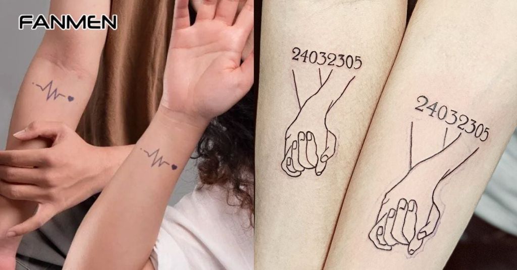 Hình xăm cặp đơn giản, tinh tế 8