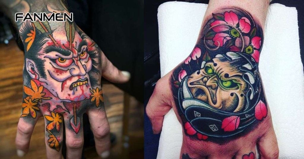 Hình xăm mu bàn tay chất cho nam