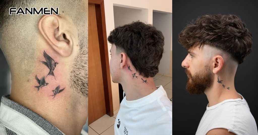 Hình Xăm Chim Én Tối Giản 2