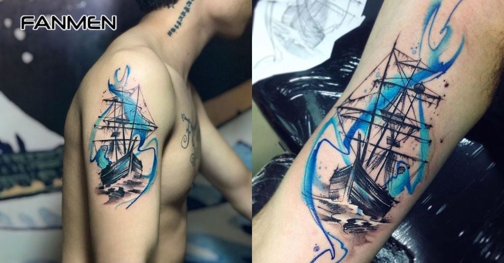 Hình xăm may mắn cho nam mệnh Thuỷ