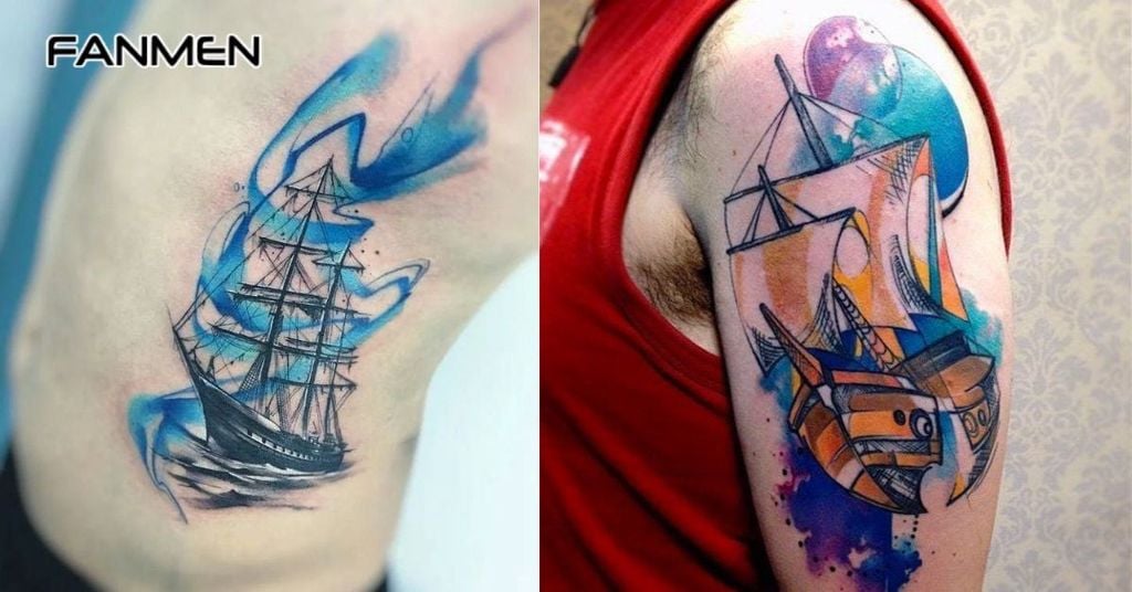 Hình xăm may mắn cho nam mệnh Thuỷ