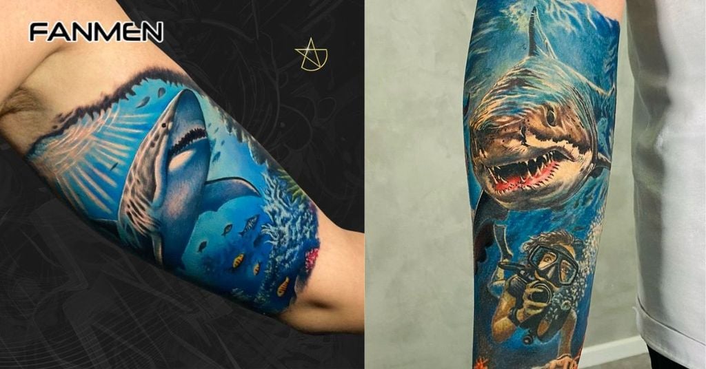 Hình xăm may mắn cho nam mệnh Thuỷ