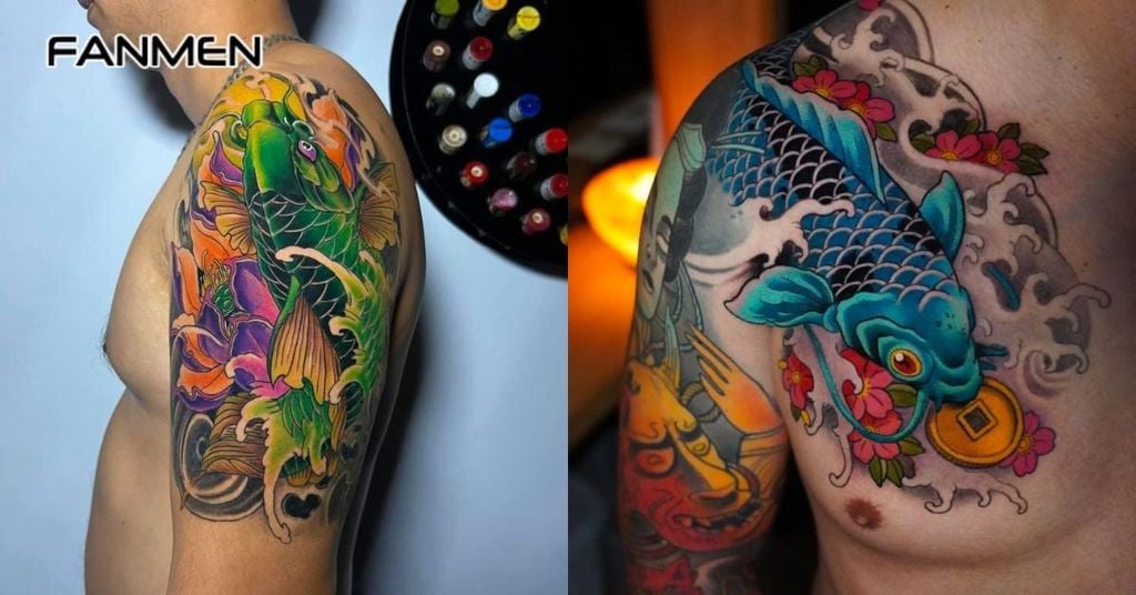 Hình xăm may mắn cho nam mệnh Thuỷ