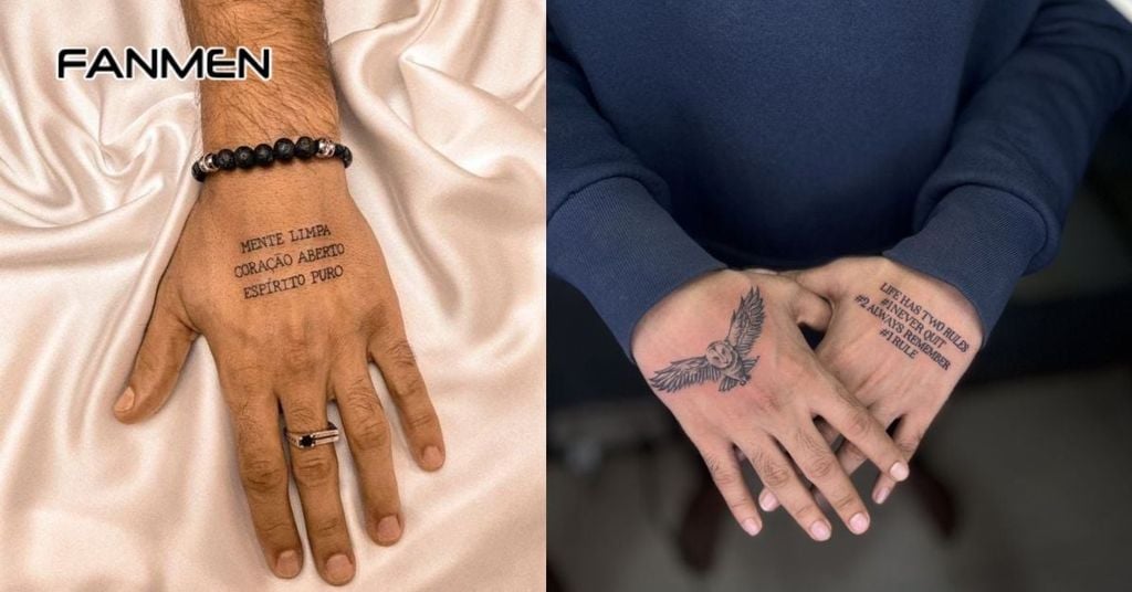 Hình xăm chữ ở tay