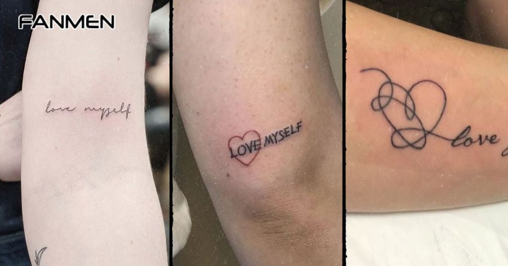 Hình xăm chữ cánh tay nam mẫu 10