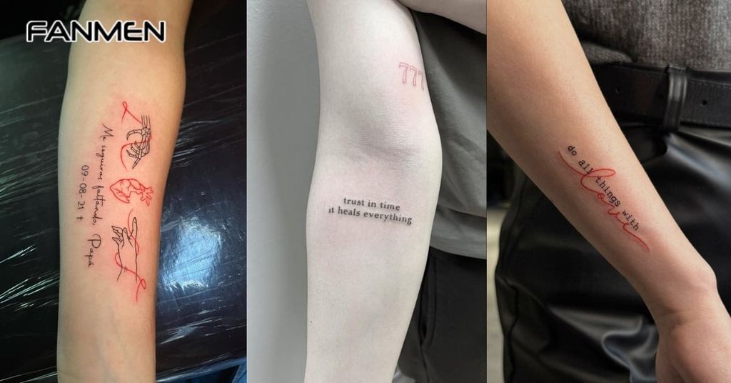 Hình xăm chữ đơn giản và ý nghĩa