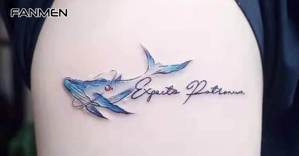 Hình xăm chữ kết hợp biểu tượng