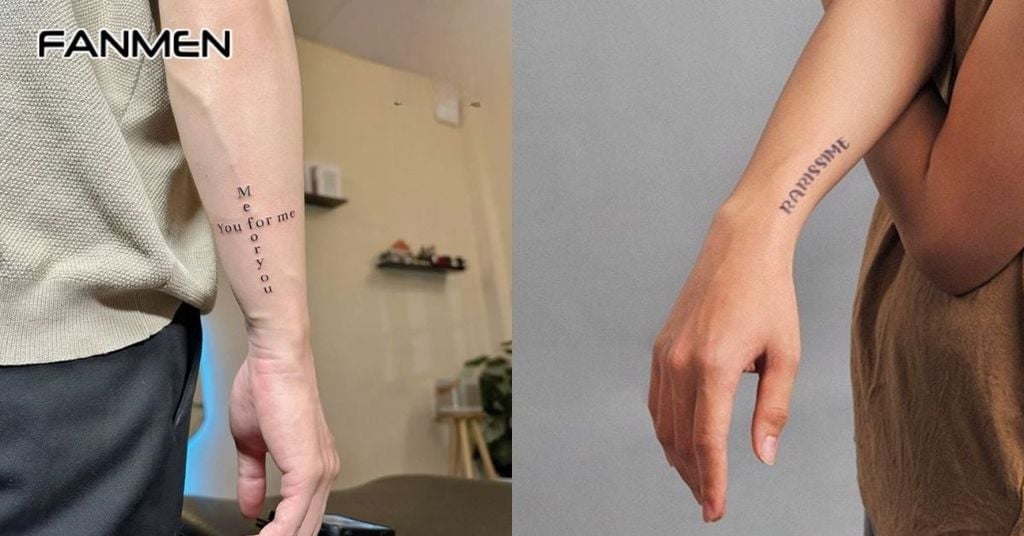 Hình xăm chữ ở cổ tay