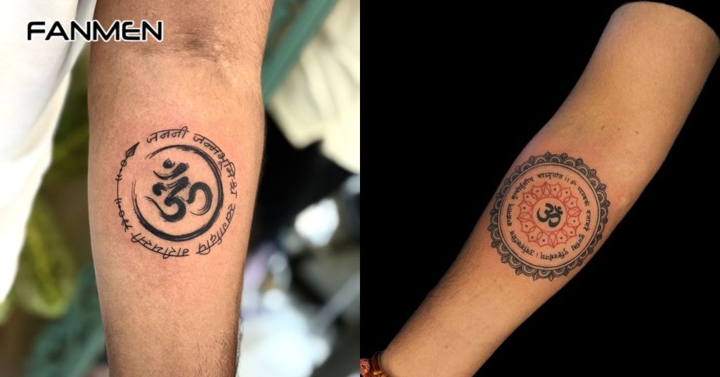 Hình xăm chữ Om 1