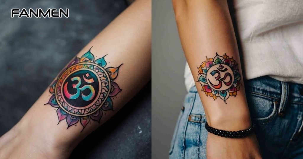 Hình xăm chữ Om 2