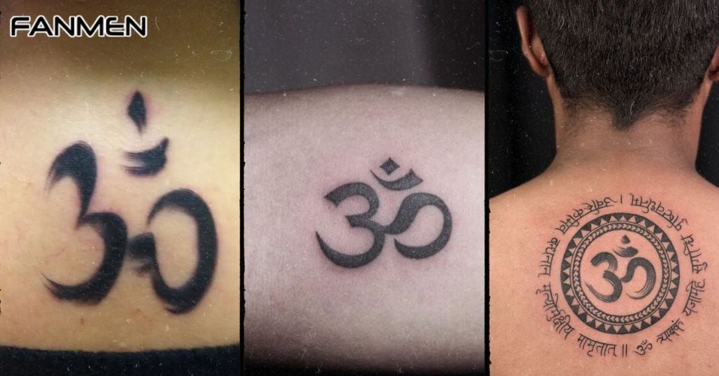 Hình xăm chữ Om cho nam mẫu 9