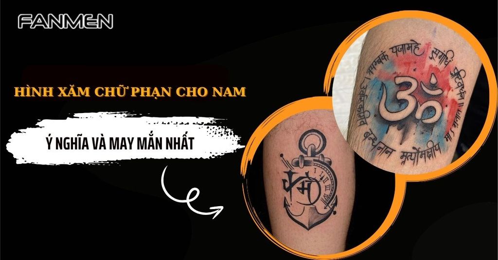 Hình xăm chữ Phạn cho nam
