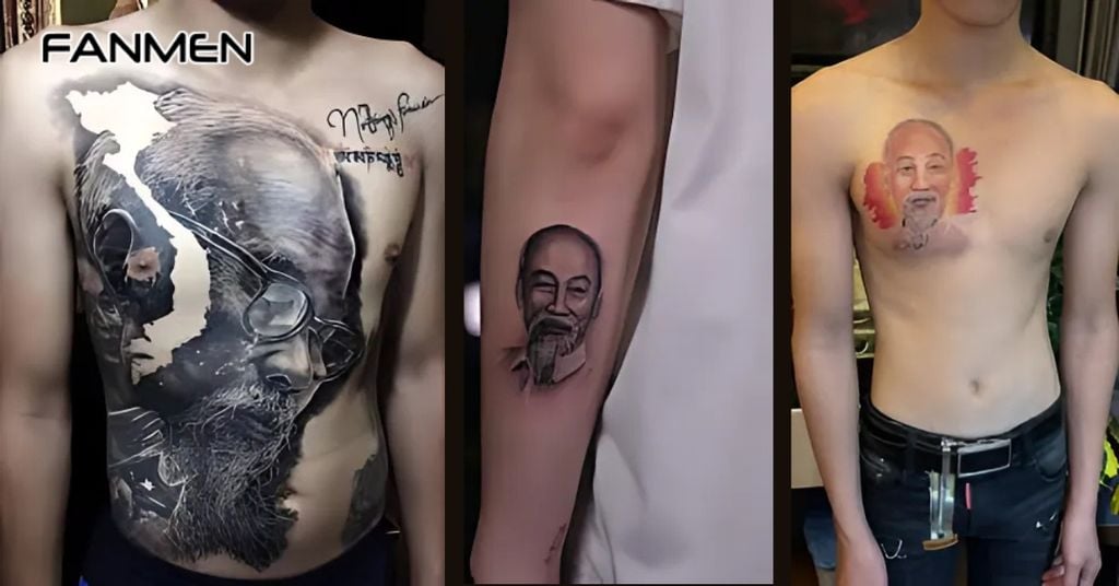 Hình Xăm Chủ Tịch Hồ Chí Minh