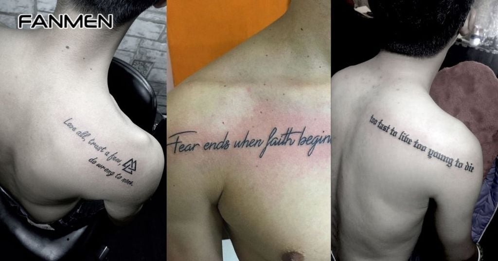 Hình xăm chữ tiếng Anh 1