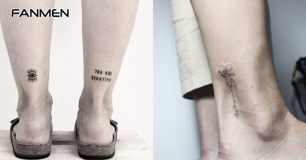 Hình Xăm Cổ Chân Nam Nhỏ Gọn 1