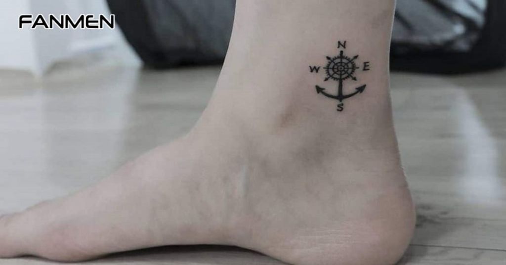 Hình Xăm Cổ Chân Nam Nhỏ Gọn 3