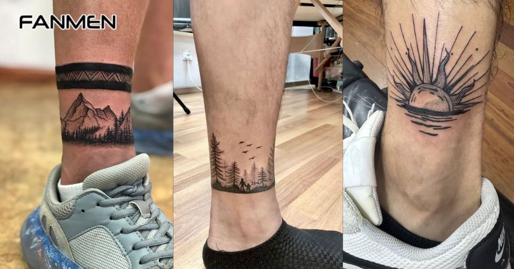 Hình Xăm Cổ Chân Nam Thiên Nhiên 3