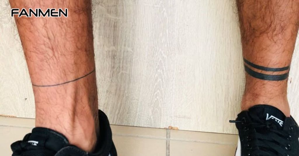 Hình Xăm Cổ Chân Nam Tối Giản 4