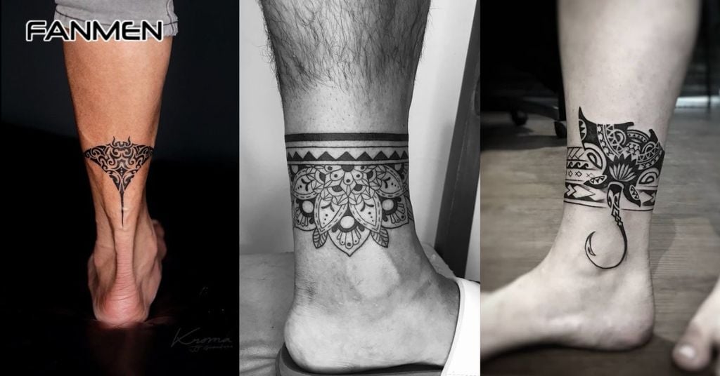 Hình Xăm Cổ Chân Nam Văn Hóa 3