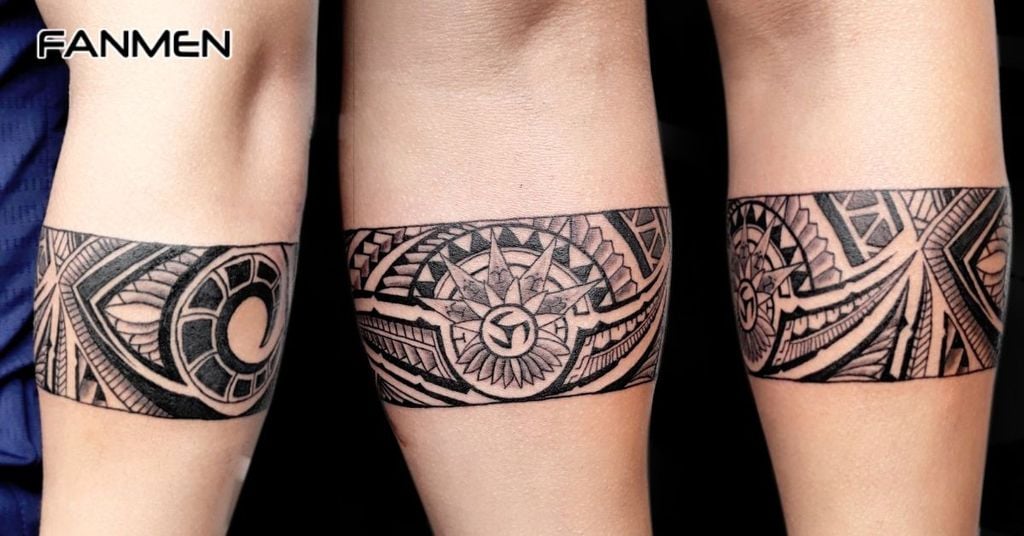 Tattoo vòng tay cổ tay kiểu Maori