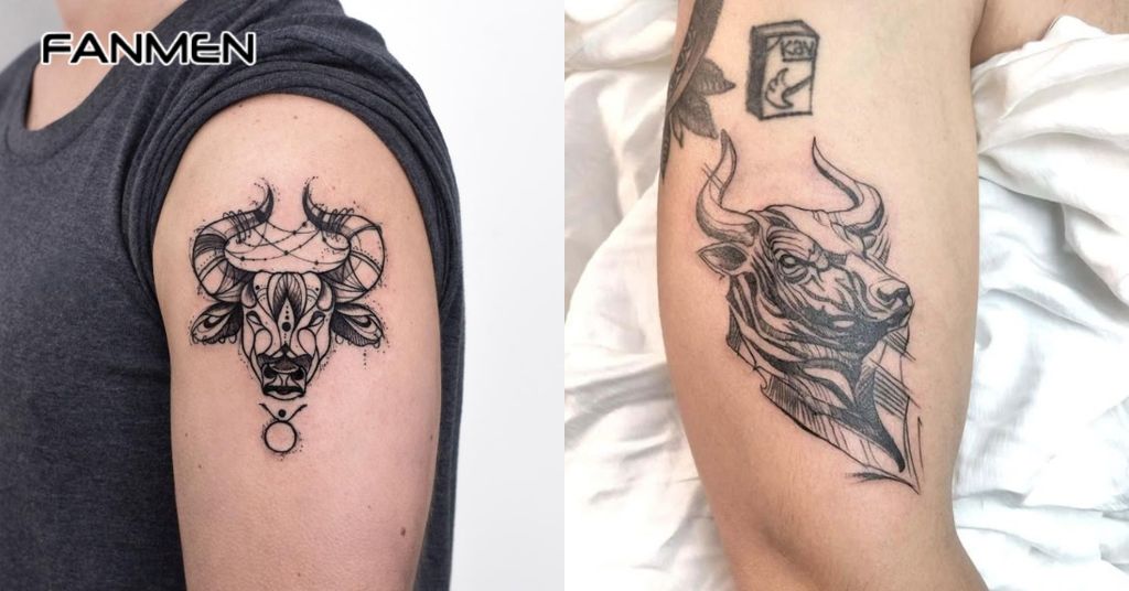 Hình Xăm Con Bò Tót