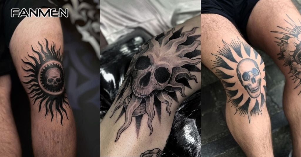 Hình xăm đầu gối đầu lâu