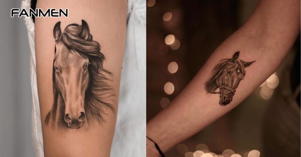 Hình xăm đầu ngựa 6