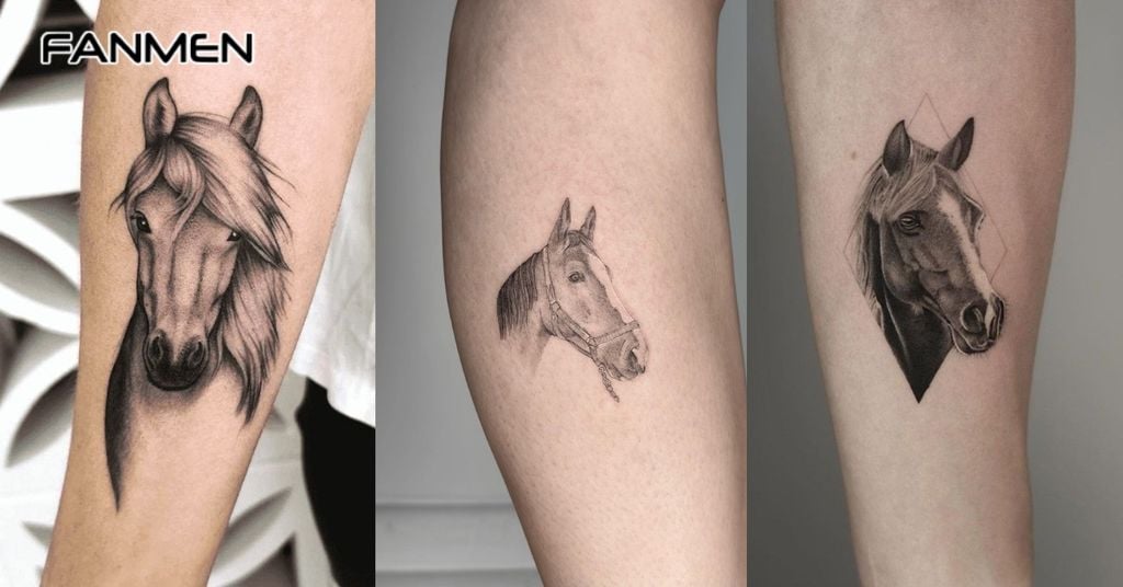 Hình Xăm Đầu Ngựa 2