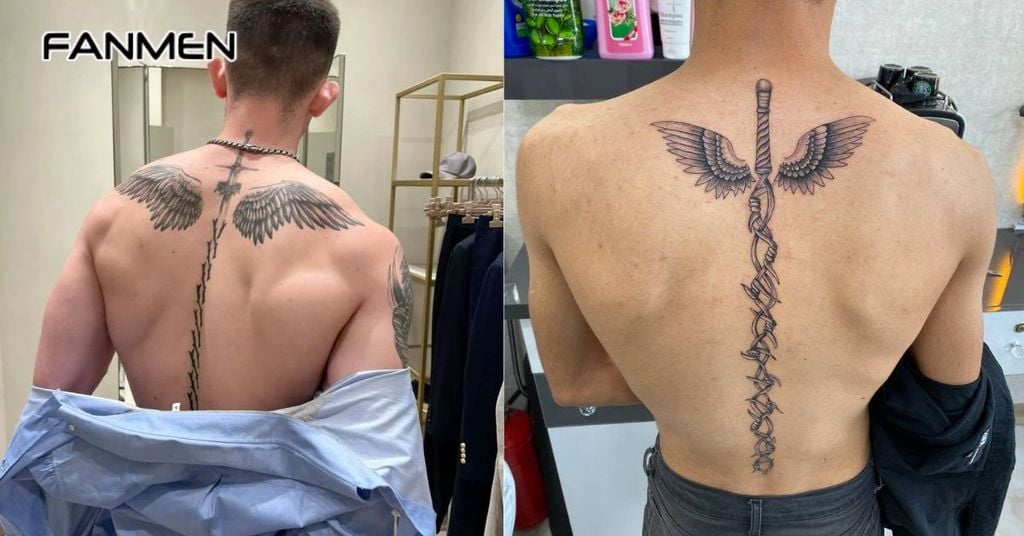 hình xăm dọc sống lưng 4